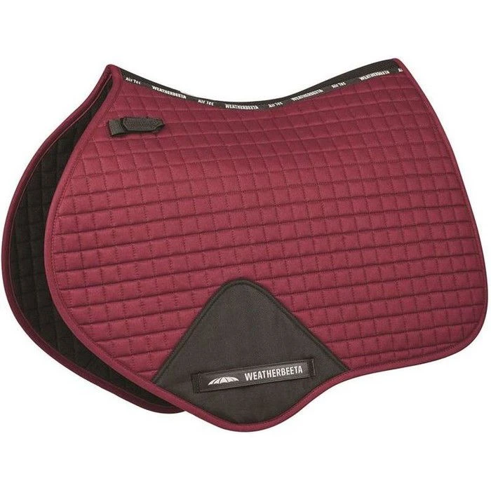 Weatherbeeta Prime Jump Shaped Saddle Pad 1000747 - Maroon Colour Maroon 1 Weatherbeeta Prime Jump Shaped Saddle Pad 1000747 - Maroon Colour Maroon