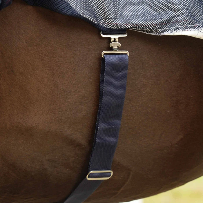 Weatherbeeta Breeze With Surcingle III Combo Neck Rug - White / Navy 2 Weatherbeeta Breeze With Surcingle III Combo Neck Rug - White / Navy - Image 2