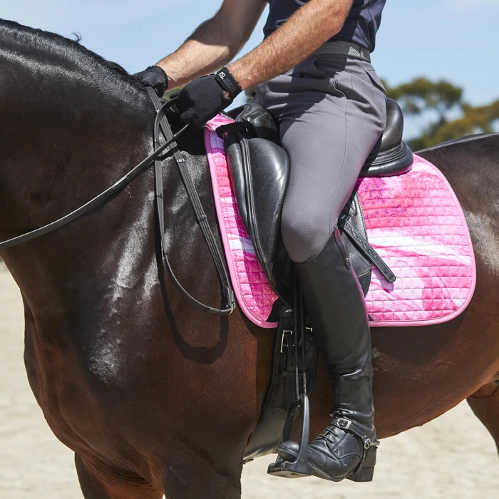 2022 Weatherbeeta Prime Marble Dressage Saddle Pad 1008703 - Pink Swirl Colour Pink Swirl 2 2022 Weatherbeeta Prime Marble Dressage Saddle Pad 1008703 - Pink Swirl Colour Pink Swirl - Image 2