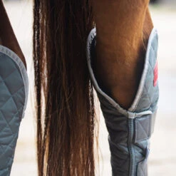 2022 Equilibrium Hind & Hock Magnetic Chaps EQB1186 - Grey -Equestrian Supplies 1852 202220Equilibrium20Hind2020Hock20Magnetic20Chaps20EQB118620 20Grey20Close20Up201.700x700