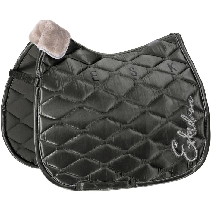 2022 Eskadron Satin Saddle Cloth 218073515 - Dark Olive 1 2022 Eskadron Satin Saddle Cloth 218073515 - Dark Olive