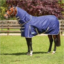 2022 Weatherbeeta Comfitec Essential Detach-A-Neck Medium Rug 10000180 - Navy / Silver / Red