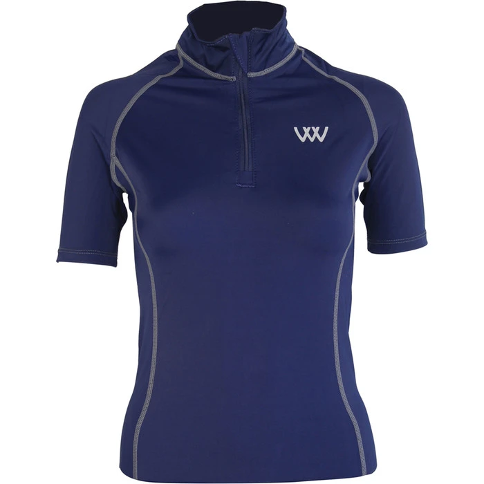 2022 Woof Wear Womens Short Sleeve Performance Riding Shirt & Full Size GP Saddle Cloth Bundle - Navy Colour Navy 2 2022 Woof Wear Womens Short Sleeve Performance Riding Shirt & Full Size GP Saddle Cloth Bundle - Navy Colour Navy - Image 2