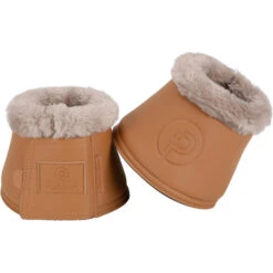 2023 Eskadron Platinum Faux Leather Bell Boots 672039853290 - Cognac Colour Cognac