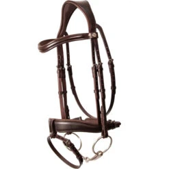 2023 Henry James Saddlery Dressage Bridle HJ-BR-03 - Havana Brown Colour Havana Brown