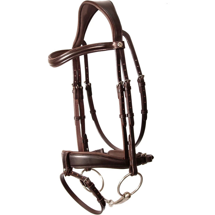 2023 Henry James Saddlery Dressage Bridle HJ-BR-03 - Havana Brown Colour Havana Brown 1 2023 Henry James Saddlery Dressage Bridle HJ-BR-03 - Havana Brown Colour Havana Brown