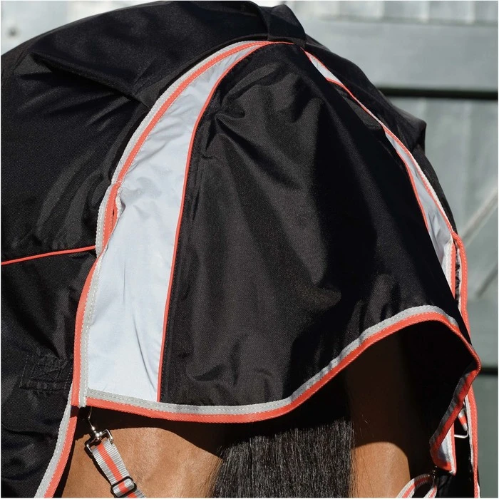 2022 Weatherbeeta Comfitec Premier & Therapy-Tec Medium Detach-A-Neck Turnout Rug - Black / Red 3 2022 Weatherbeeta Comfitec Premier & Therapy-Tec Medium Detach-A-Neck Turnout Rug - Black / Red - Image 3