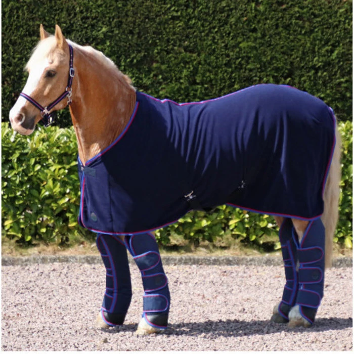 Hy Equestrian Signature Fleece Rug - Navy 1 Hy Equestrian Signature Fleece Rug - Navy