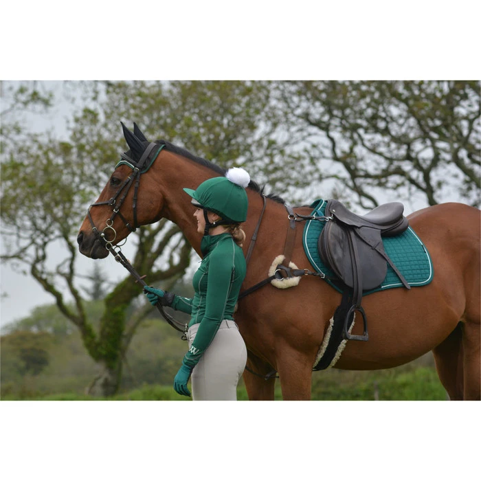 2022 Woof Wear Dressage Saddle Cloth WS0002 - British Racing Green Colour British Racing Green 2 2022 Woof Wear Dressage Saddle Cloth WS0002 - British Racing Green Colour British Racing Green - Image 2