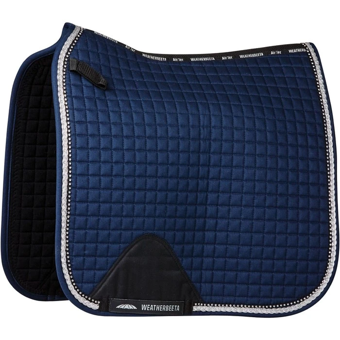 2022 Weatherbeeta Prime Bling Dressage Saddle Pad 1002755004 - Navy Colour Navy 1 2022 Weatherbeeta Prime Bling Dressage Saddle Pad 1002755004 - Navy Colour Navy