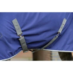 2022 Weatherbeeta Cotton Show Sheet II Standard Neck 1007764001 - Dark Blue / Grey / White -Equestrian Supplies 3972 1007764000 DARKBLUEGREYWHITE WB CTN SHT STD Detail3 Image Null Hero.700x700