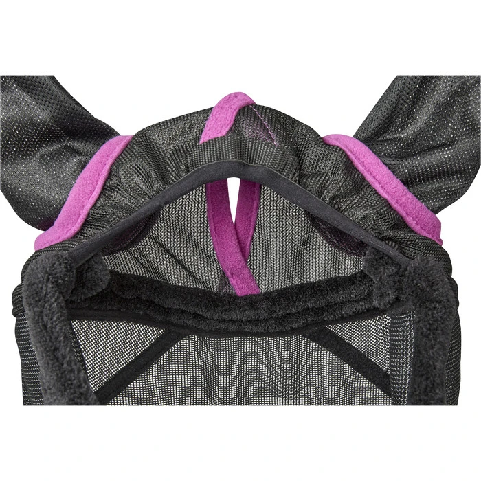 2022 Weatherbeeta Comfitec Deluxe Durable Mesh Mask With Ears And Tassels 1009572002 - Black / Purple 3 2022 Weatherbeeta Comfitec Deluxe Durable Mesh Mask With Ears And Tassels 1009572002 - Black / Purple - Image 3