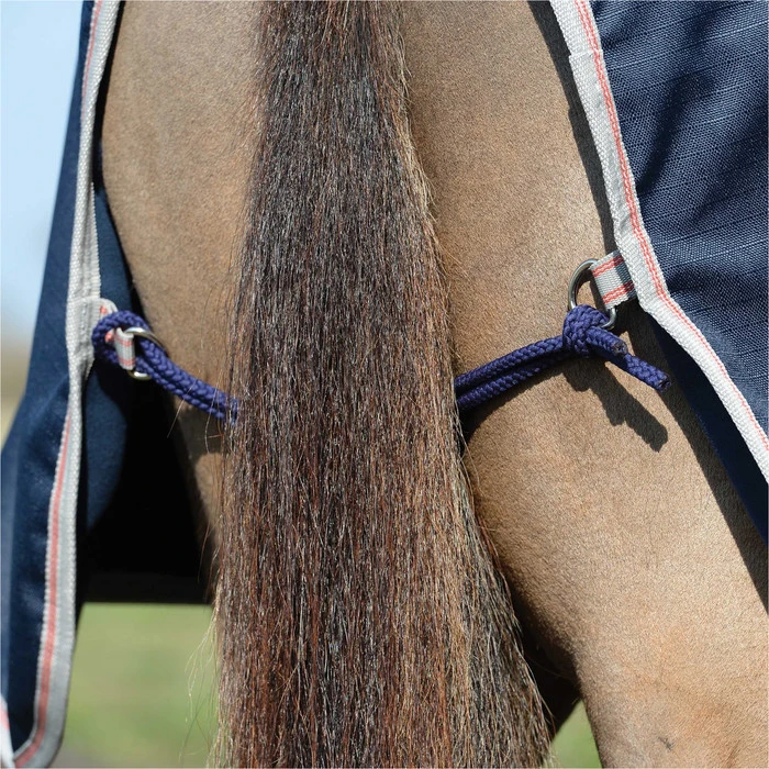 2022 Weatherbeeta Essential Fleece Lined Quarter Sheet 10163480 - Navy / Silver / Red 3 2022 Weatherbeeta Essential Fleece Lined Quarter Sheet 10163480 - Navy / Silver / Red - Image 3