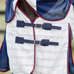 2023 Weatherbeeta Breeze With Surcingle IV Combo Neck 10183790 - White / Navy / Red Colour White / Navy / Red -Equestrian Supplies 6035 202320Weatherbeeta20Breeze20Fly20Rug2020Free20Fly20Mask20Bundle20WFRFM120 20White2020Navy2033.700x700