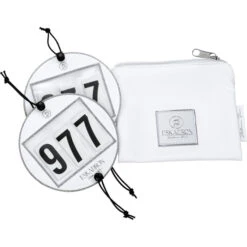 2023 Eskadron Highgloss Peacock Saddle Cloth & Round Bridle Number Holder Bundle PSNH23 - White -Equestrian Supplies 6323 esk 382031 900 10 f.2000x2000.700x700