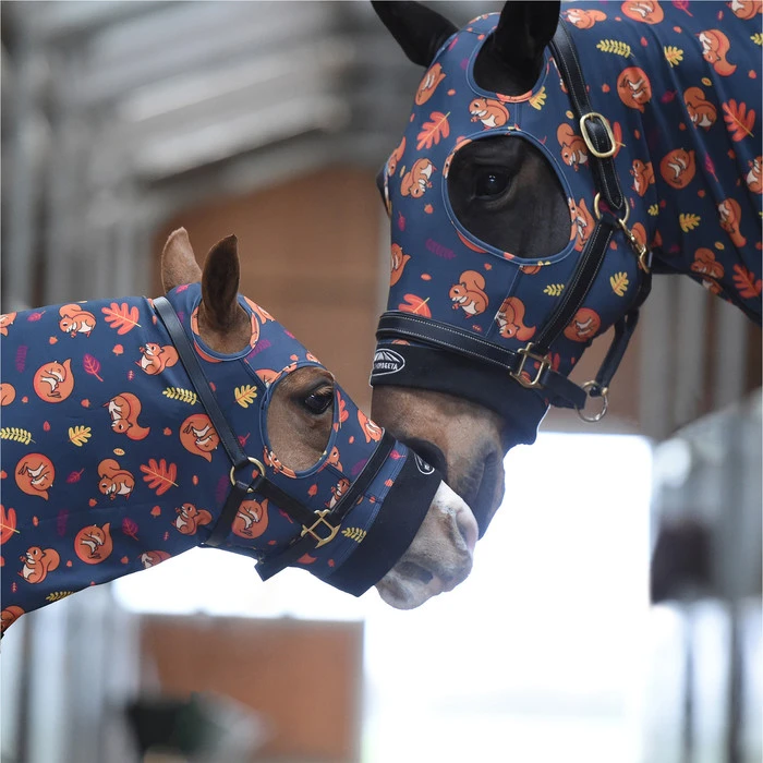 2023 Weatherbeeta Stretch Hood With Zip 589536 - Squirrel Print 2 2023 Weatherbeeta Stretch Hood With Zip 589536 - Squirrel Print - Image 2