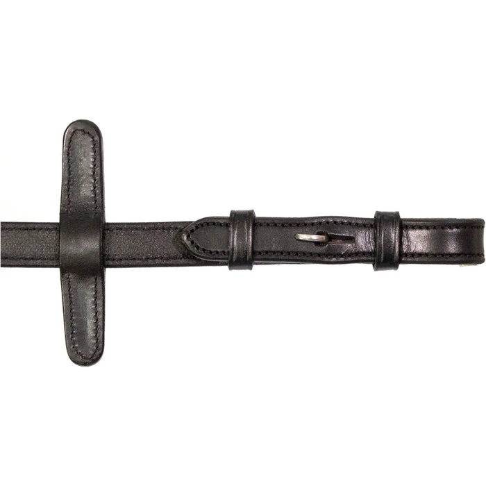 2023 Henry James Saddlery Small Pimple Hybrid Rubber Reins With Leather Stoppers RR6 - Black Colour Black 2 2023 Henry James Saddlery Small Pimple Hybrid Rubber Reins With Leather Stoppers RR6 - Black Colour Black - Image 2