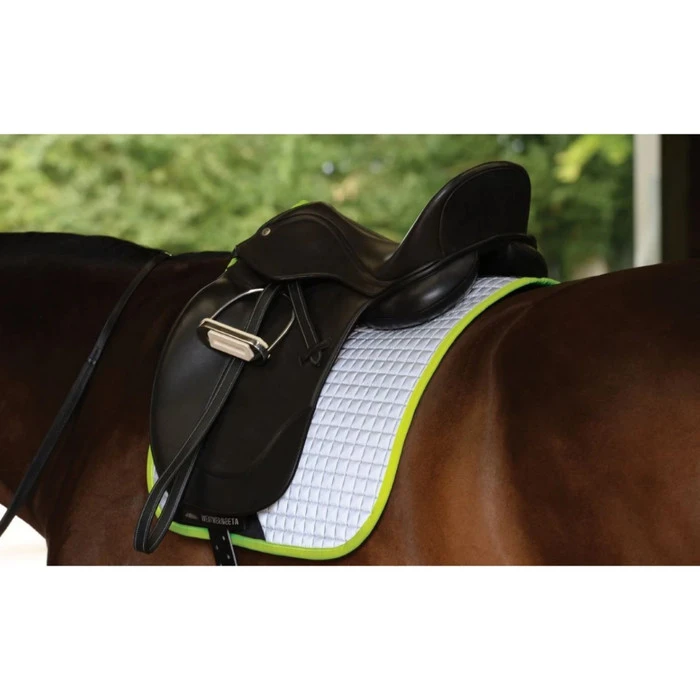 Weatherbeeta Reflective Prime Dressage Saddle Pad Silver / Yellow 1007118 Colour Silver/yellow 1 Weatherbeeta Reflective Prime Dressage Saddle Pad Silver / Yellow 1007118 Colour Silver/yellow