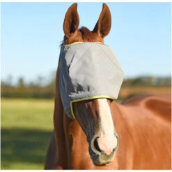 Equilibrium Field Relief Midi Fly Mask Without Ears Grey Colour Grey/yellow