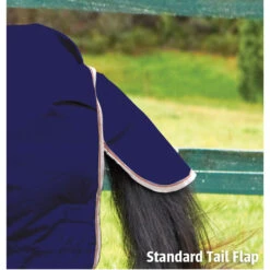 2022 Weatherbeeta Comfitec Essential Heavy Combo Neck Turnout Rug - Navy / Silver -Equestrian Supplies Weatherbeeta Comfitec Essential Combo Neck Heavy Navy Silver 2.700x700
