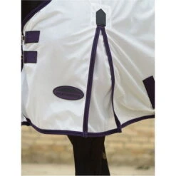 Weatherbeeta Comfitec Essential Mesh Combo Neck Fly Rug White / Purple -Equestrian Supplies Weatherbeeta Comfitec Essential Mesh Combo Neck White 4.700x700
