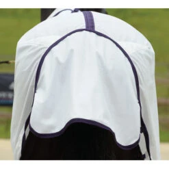 Weatherbeeta Comfitec Essential Mesh Combo Neck Fly Rug White / Purple -Equestrian Supplies Weatherbeeta Comfitec Essential Mesh Combo Neck White 5.700x700