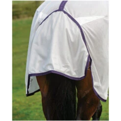 Weatherbeeta Comfitec Essential Mesh Combo Neck Fly Rug White / Purple -Equestrian Supplies Weatherbeeta Comfitec Essential Mesh Combo Neck White 6.700x700