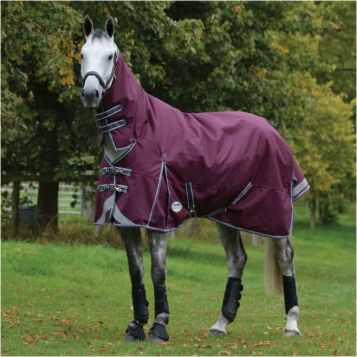 Weatherbeeta Comfitec Plus Dynamic II Lite Combo Neck Rug - Maroon / Grey 1 Weatherbeeta Comfitec Plus Dynamic II Lite Combo Neck Rug - Maroon / Grey