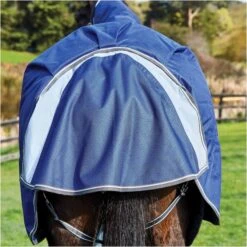 Weatherbeeta Comfitec Premier Medium Detach-A-Neck Rug - Blue / Grey -Equestrian Supplies Weatherbeeta20Comfitec20Premier20Free20Ii20Detach A Neck20Medium20Dark20Blue20Grey20White20 20Back.700x700