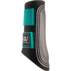 Woof Wear Club Brushing Boots - Black / Ocean Colour Black/Ocean
