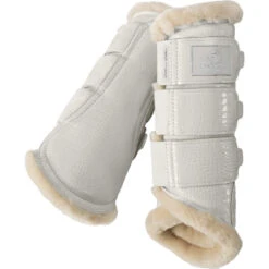 2022 Eskadron Croco Fauxfur Brushing Boots 555038 864 210 - Pearl Grey