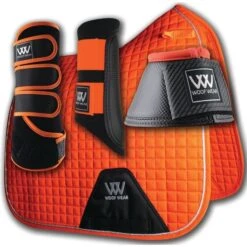 Woof Wear Dressage Saddle Cloth Orange -Equestrian Supplies orange20set.700x700 1